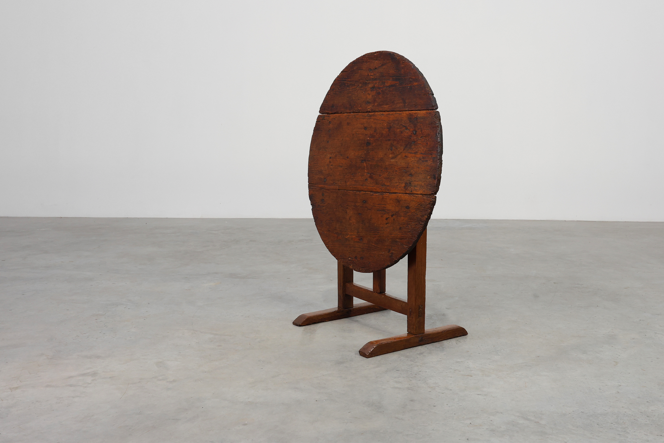 Antique oak Tilt top side table, France ca. 1800thumbnail